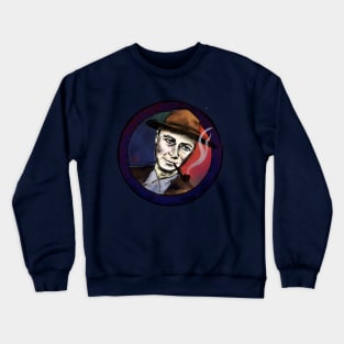 Oppenheimer with pork pie hat Crewneck Sweatshirt